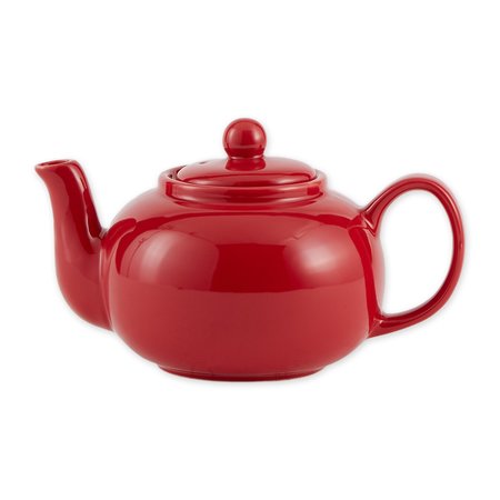 RSVP INTERNATIONAL 16oz Stoneware Teapot, Red CHAI-16R